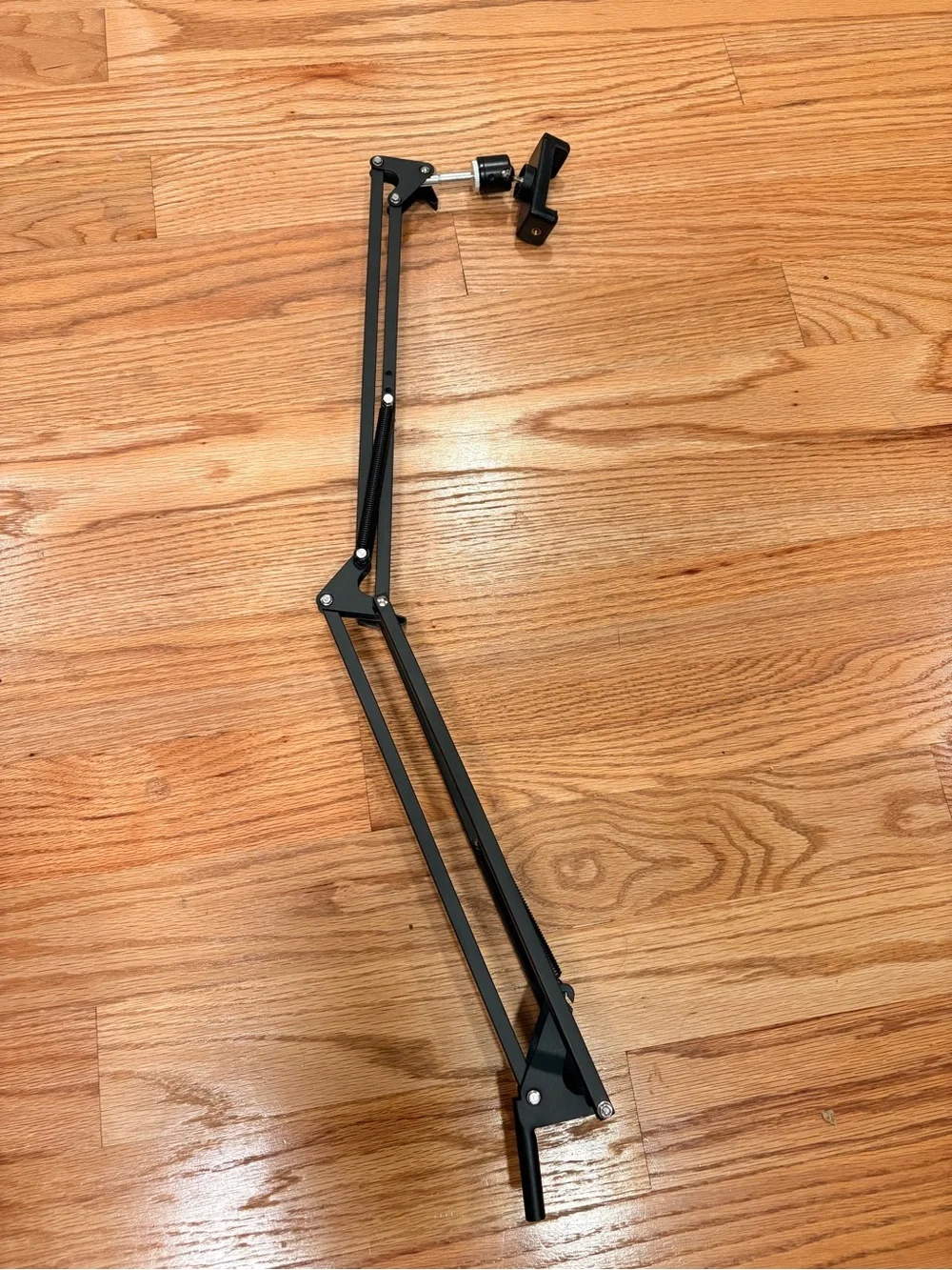 Light and Camera Mount for Filming, Black Desk Arm with USB Ring Light